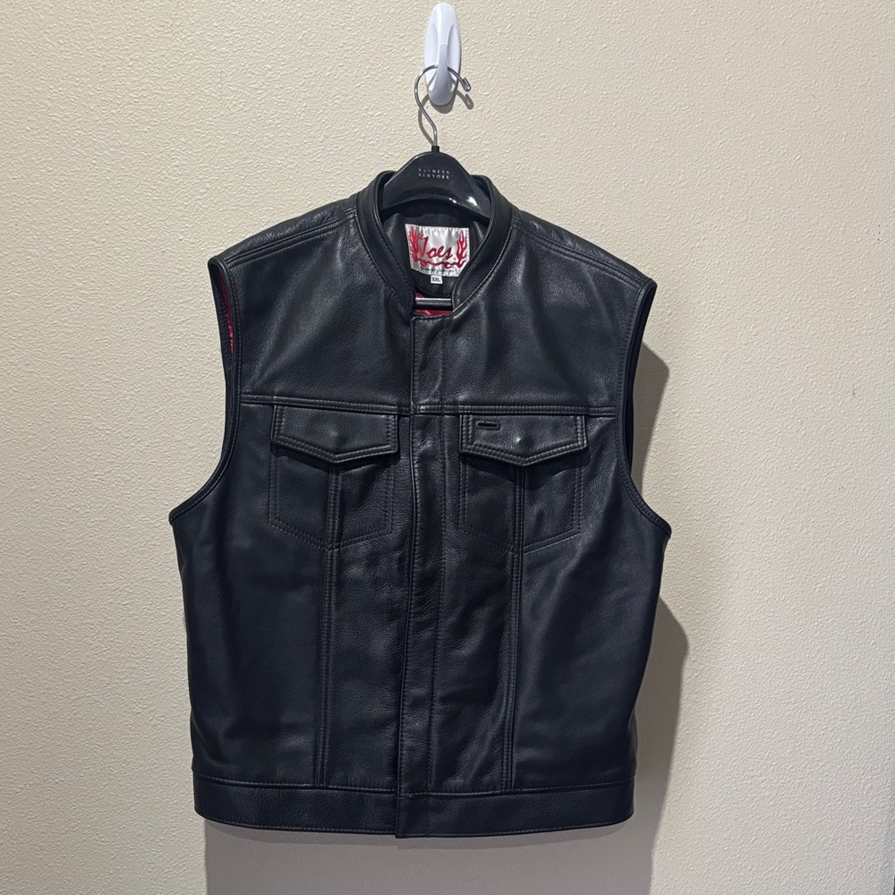 Joe's Jeans Black Leather Vest